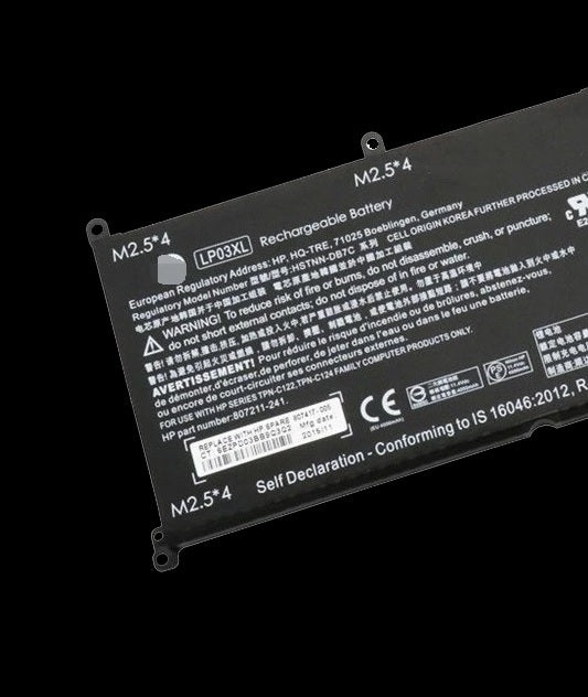 HP LP03XL battery for Envy 15-AE015TX AE016TX AE017TX AE018TX AE019TX AE020TX AE021TX Series TPN-C122 TPN-C124