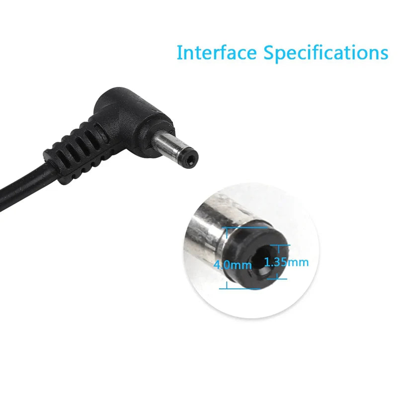 Asus AD45-00B 45W Laptop Adapter/Charger with Power Cord for Select Models of ASUS (20 V, 2.5 A, 4 mm x 1.2mm Diameter