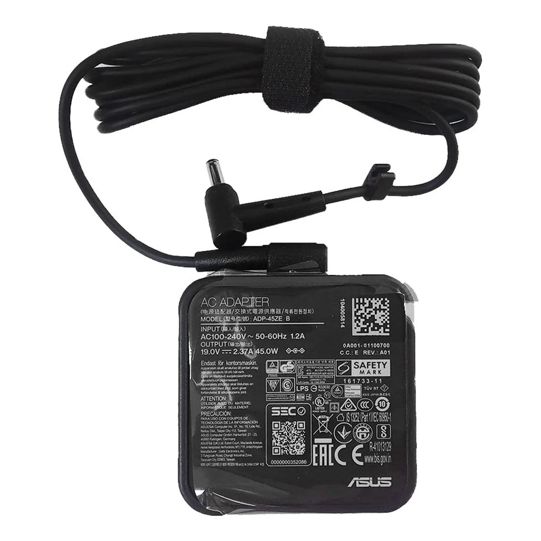 Asus AD45-00B 45W Laptop Adapter/Charger with Power Cord for Select Models of ASUS (20 V, 2.5 A, 4 mm x 1.2mm Diameter