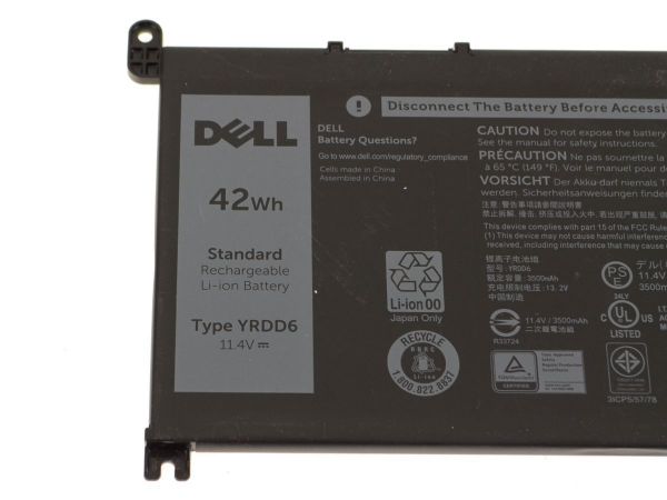'- YRDD6 Laptop Battery Compatible with Dell Inspiron 5485 5491 5493 Vostro 5481 5490 Series Inspiron 3481 VM732 0VM732 01VX1H-- MPN: YRDD6 - Image 2