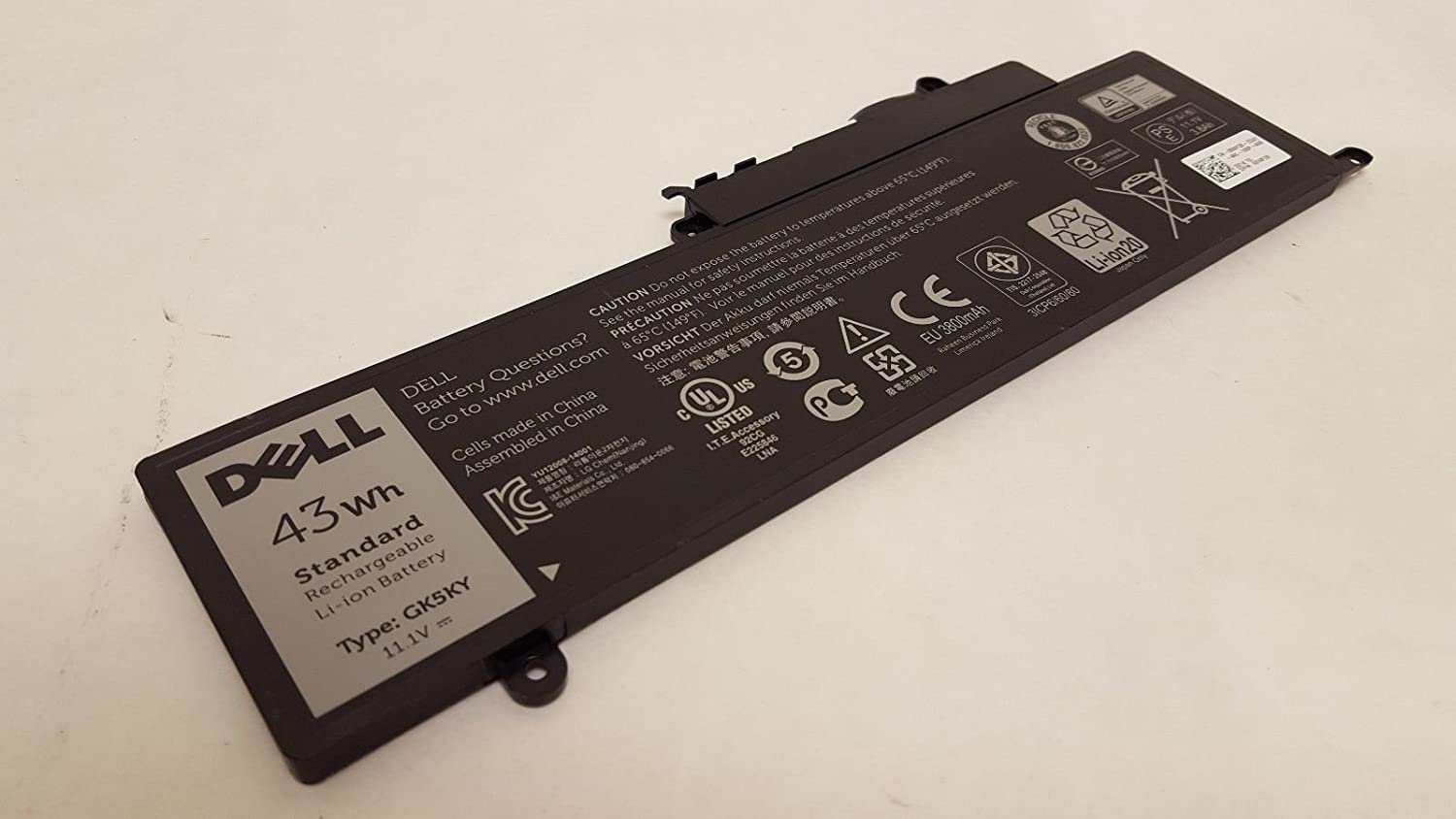 '- GK5KY Laptop Battery For 13 7347 7348 11 3147 GK5KY 04K8YH 11.1V 43WH-- MPN: GK5KY - Image 6