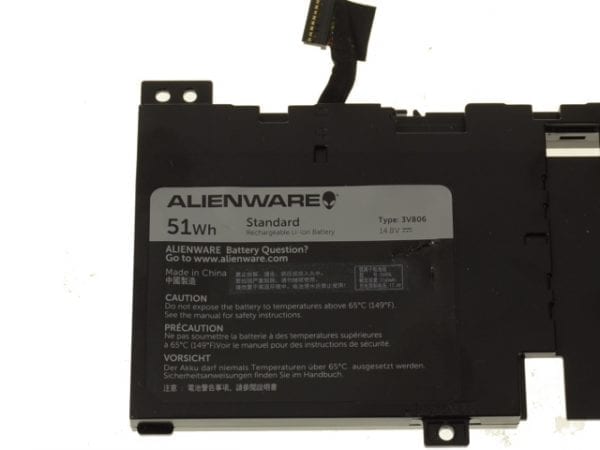 Dell Alienware battery for 13 R1 R2 13 Alienware Alienware ECHO 13 Alienware QHD 3V806 N1WM4 62N2T-- MPN: Dell Alienware N1WM4 - Image 2