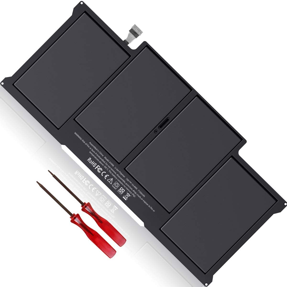 Wmart Laptop Battery for A1466 Laptop Battery for MB Air 13 inch A1466 A1369, fits A1377 A1405 A1496 MC505xx/A MC233xx/A MC234xx/A Black Laptop Battery - Image 3