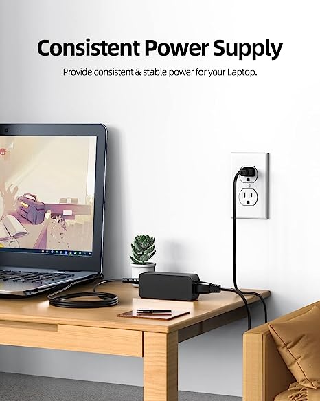 Asus 33W AC Charger Compatible with Asus Chromebook C202 C202S C202SA C202SA-YS01 C202SA-YS02 Laptop with 5Ft Power Supply Adapter Cord - Image 2