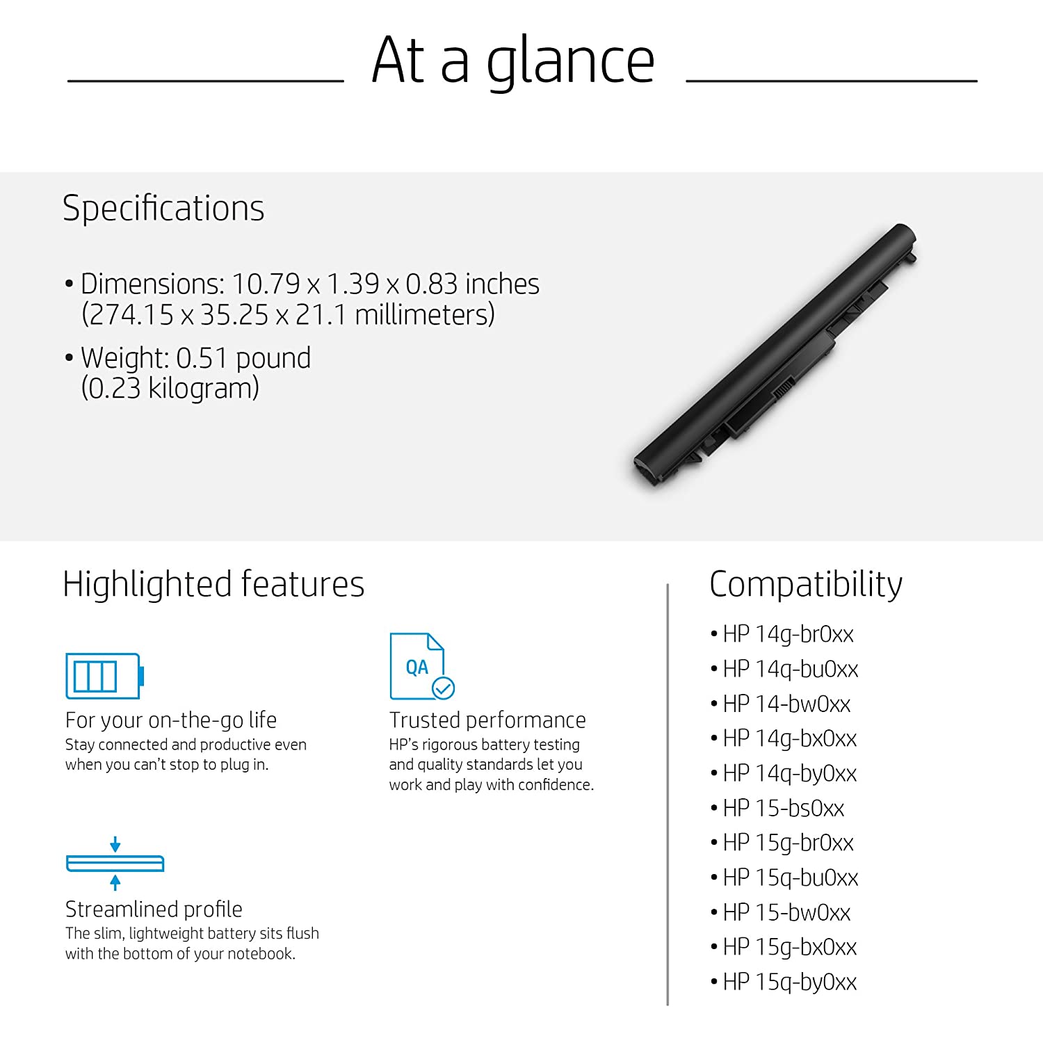 WMart Battery for HP Laptop JC04 41W 4-Cell Li-Ion - Image 5