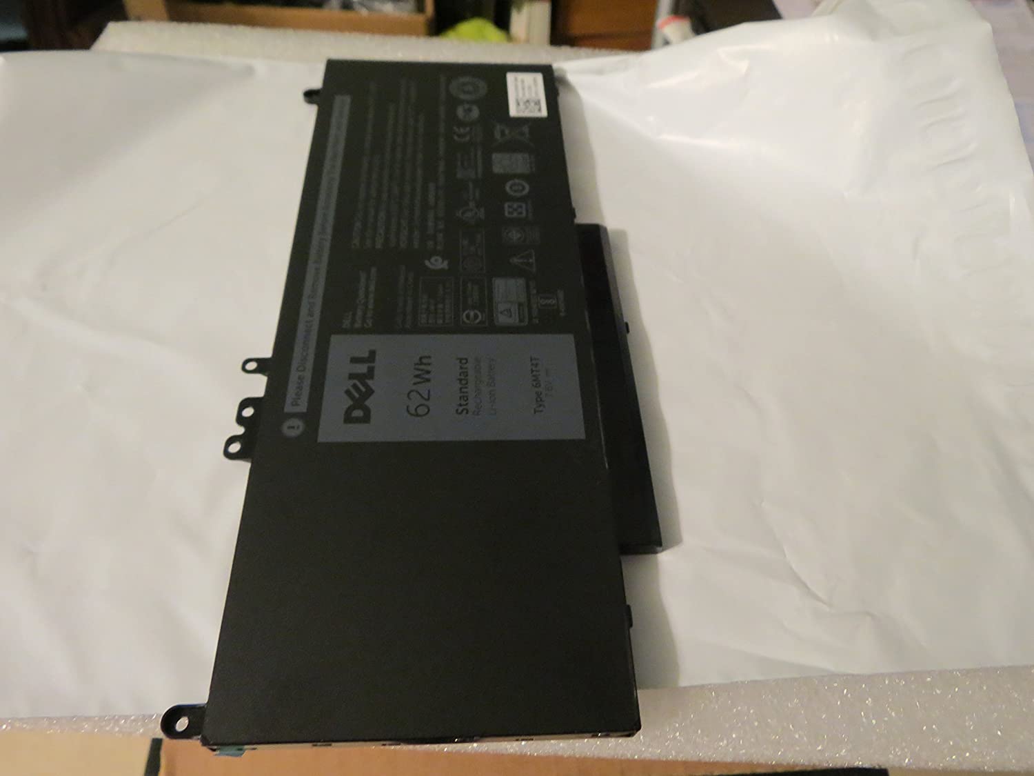 '- Dell 6MT4T Laptop Battery for Dell Latitude E5450 E5470 E5550 E5570 - TYPE 6MT4T 7.6V 62WH 7V69Y 6MT4T TXF9M 79VRK 07V69Y-- MPN: 6MT4T - Image 3