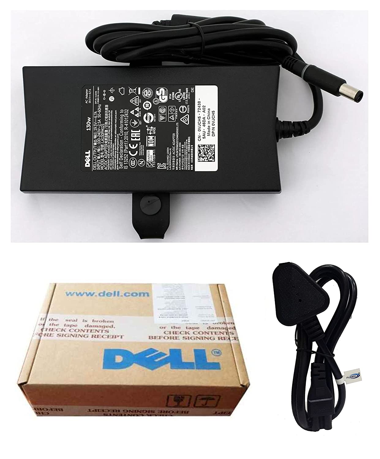 Dell 130W Slim Design Charger Replacement AC Power Adapter for Dell Precision:M90 M6300 M4400 M20 M4300 M2400 M4400 M4500;Studio XPS 16 (1645)-- MPN: JU012