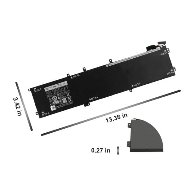 4GVGH New Laptop Battery for DELL Precision 5510 XPS 15 9550 series 84WH-- MPN: 6GTPY/4GVGH - Image 2