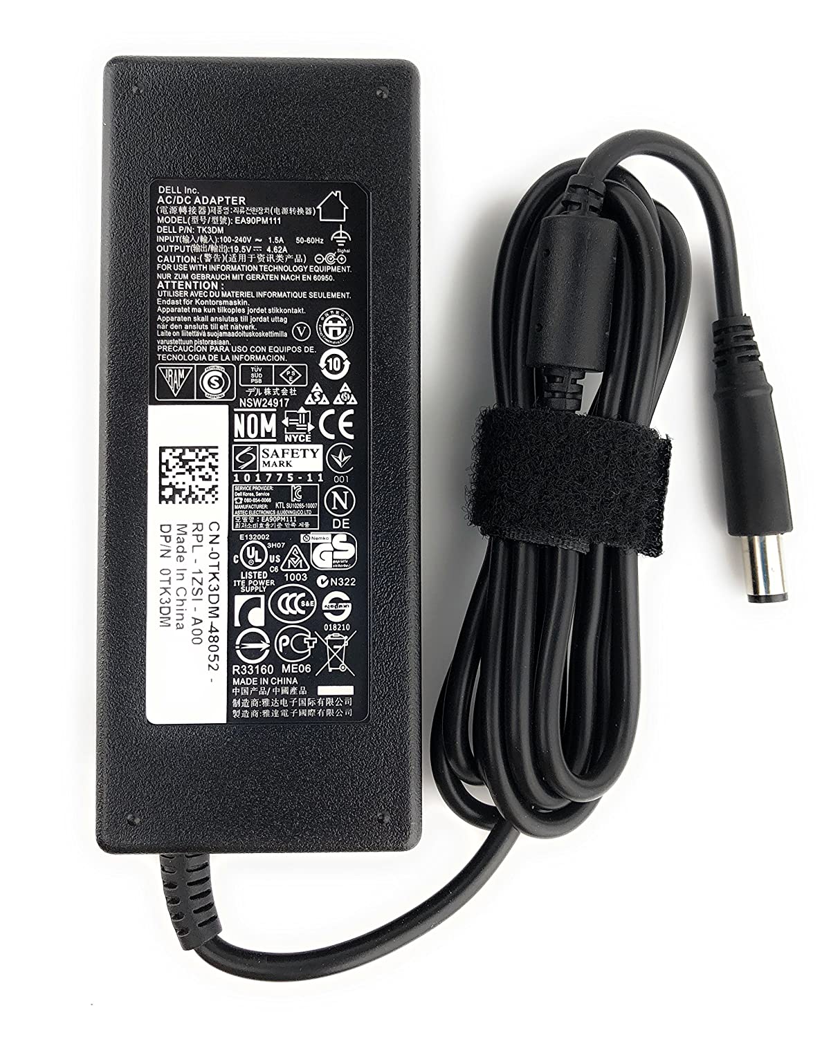 Combo of Dell Power Cord & Dell Genuine Original Laptop Power Adapter Charger 90w 19.5V 4.62A Inspiron E6400,E6420,X300-- MPN: 9RCDC - Image 4