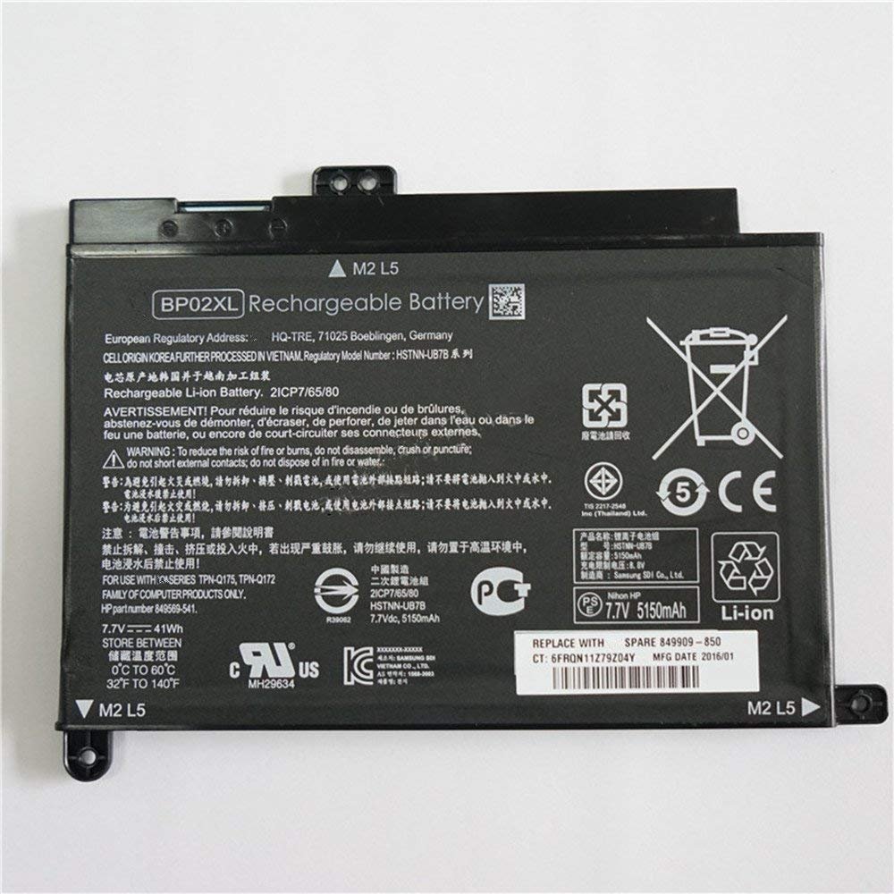 HP Pavilion 15-AU000NK - 2 Cell BP02XL Original Laptop Notebook Battery-- MPN: BP02XL - Image 2