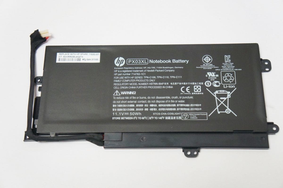 HP Envy PX03XL Series Original Laptop Battery, Power: 50wh