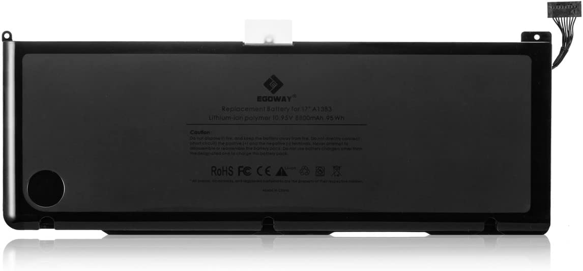 New A1383 Laptop Battery Compatible for MacBook Pro 17 inch A1297 (only for 2011 Version) MD311 MC725 020-7149-A 020-7149-A10 95Wh/8700mAh