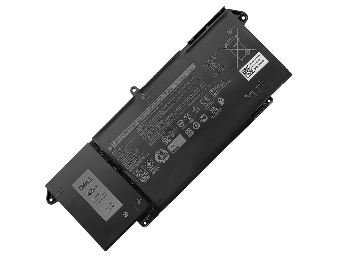 DELL 9JM71 11.4V 42Wh/3500mAh / 7FMXV Laptop Battery For Dell Latitude 13 5320(2-in-1)