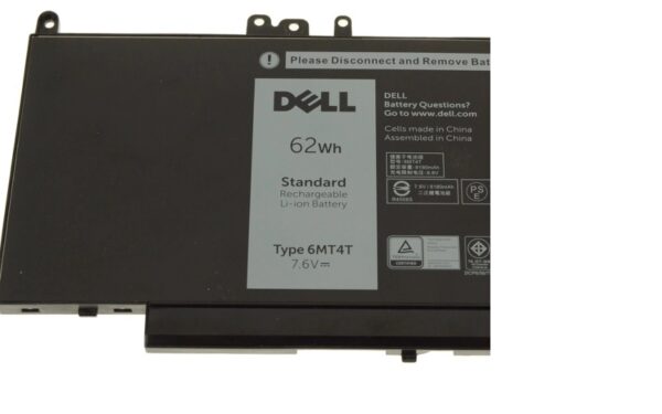 New - battery for Dell Latitude E5270 E5470 E5570 / Precision 3510 4-cell 62Wh - Laptop Battery – 6MT4T-- MPN: 6MT4T - Image 4