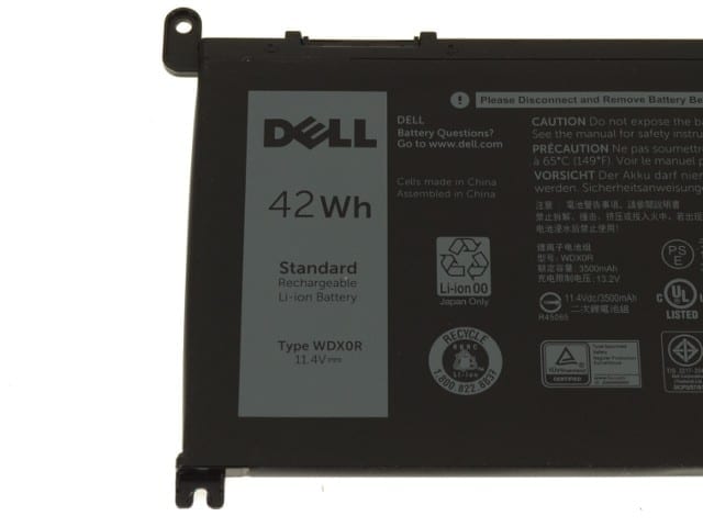 WDX0R Laptop Battery for Dell Inspiron 15-5565 5567 5568 7560 7569 7579 13-7368 7378 5378 5368 14-7460 7472 3480 5468 battery-- MPN: WDX0R
