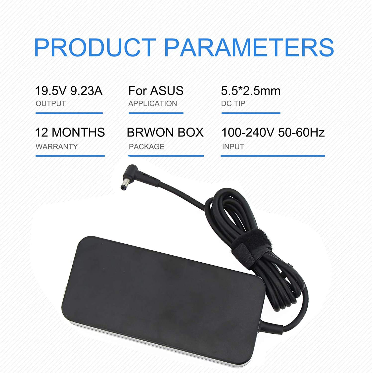 19.5V 9.23A 180W Laptop Charger, Compatible with Asus ADP-180MB F FA180PM111 ROG G750JM Gaming Laptop AC Adapter -- MPN: Asus 180W 5.5 * 2.5mm - Image 3