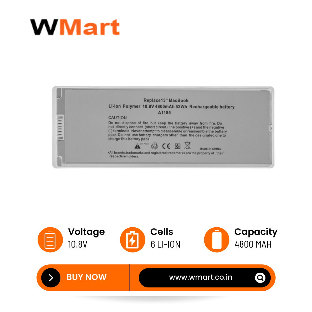 Compatible Apple Laptop Battery for A1185 MA561 A1181 MA254 MA255