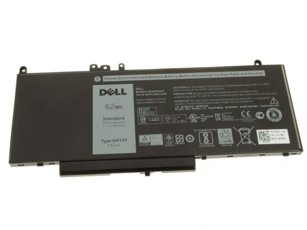 '- Dell 6MT4T Laptop Battery for Dell Latitude E5450 E5470 E5550 E5570 - TYPE 6MT4T 7.6V 62WH 7V69Y 6MT4T TXF9M 79VRK 07V69Y-- MPN: 6MT4T