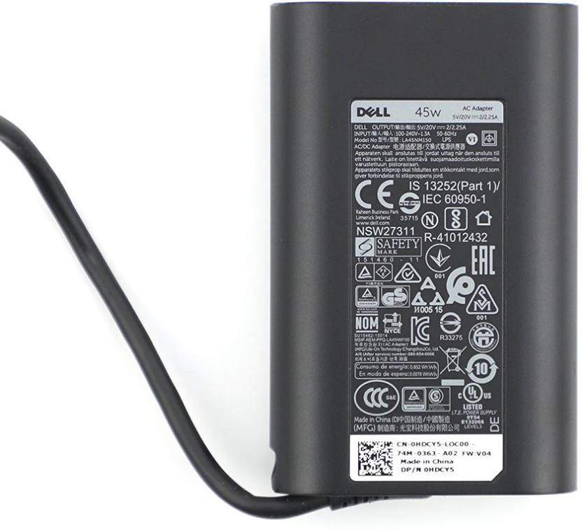 Dell 45-watt AC Adapter with USB Type-C Connector – T6V87 – HDCY5-- MPN: Dell 45 Type-C - Image 4