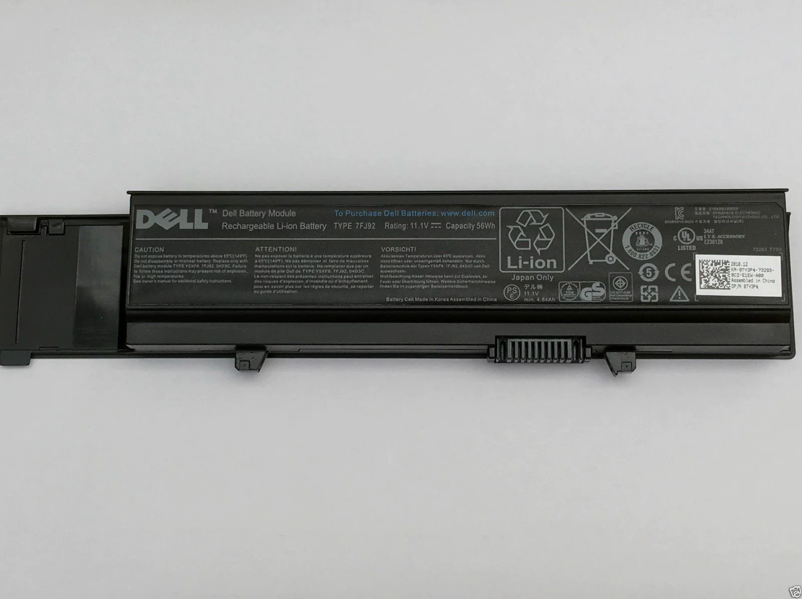 Original 7FJ92 Laptop Battery for Dell Vostro 3700 Vostro 3500 Vostro 3400 04D3C 04GN0G 0TXWRR 0TY3P4 312-0997