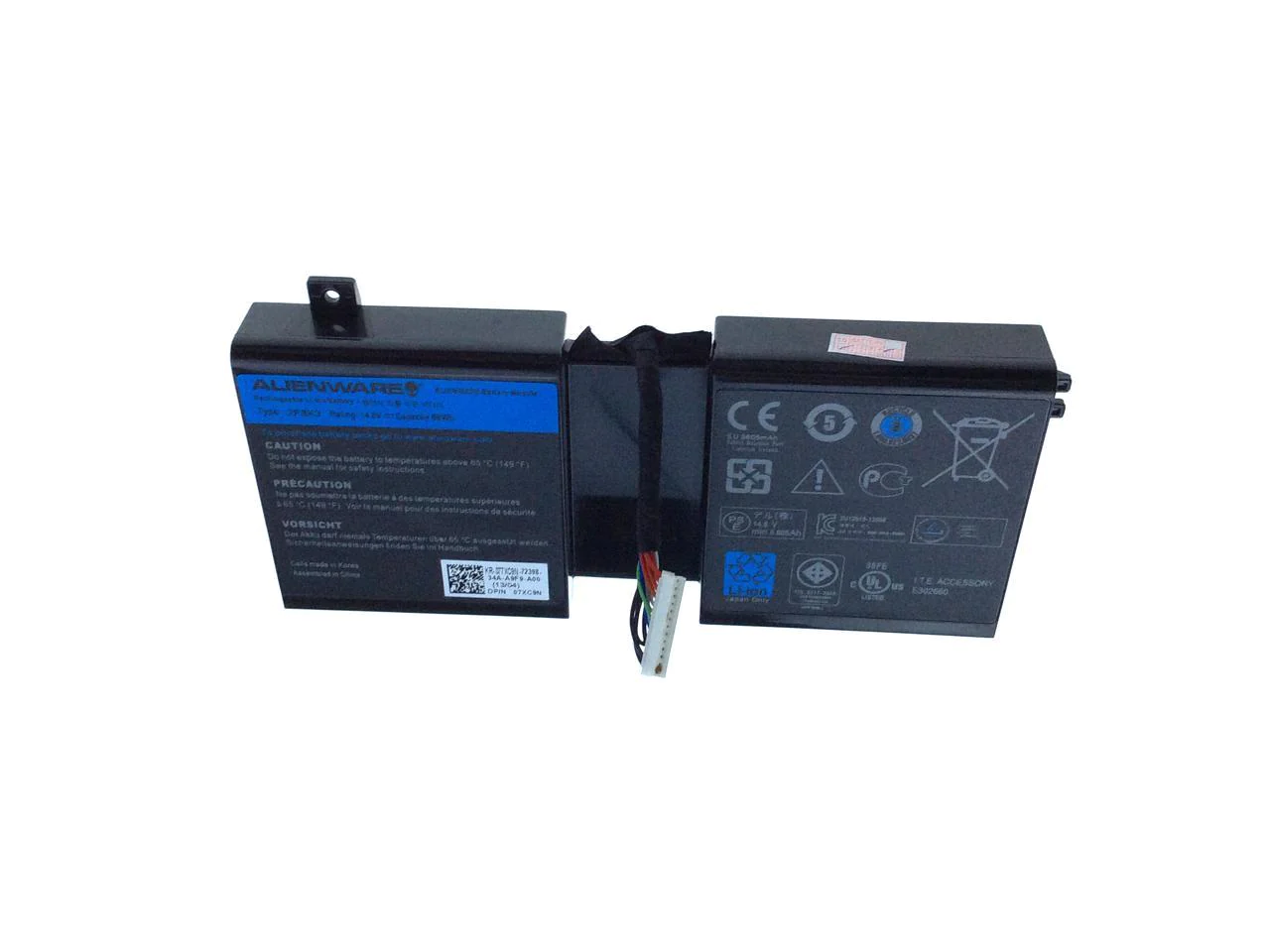 '- 86Wh 2F8K3 0KJ2PX G33TT 02F8K3 Laptop Battery Compatible With Dell Alienware 17 R1 17X 18 18X M17X - Image 2