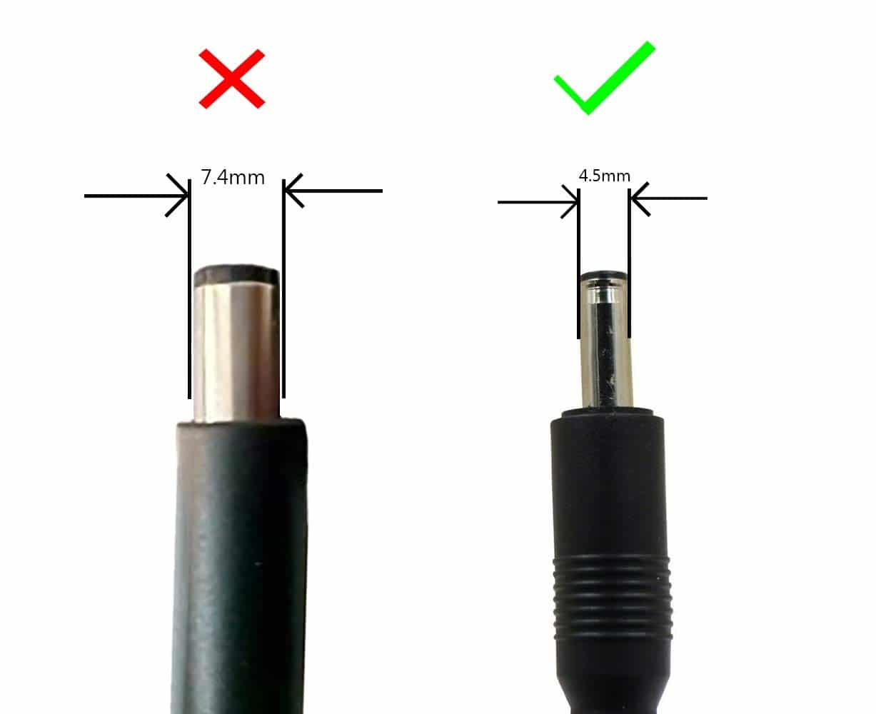 HP Laptop Adapter Charger 65W 19. 5V 3. 33A Bluetip for Hp 15(With Power Cable) -- MPN: HP 65W Bluetip - Image 2