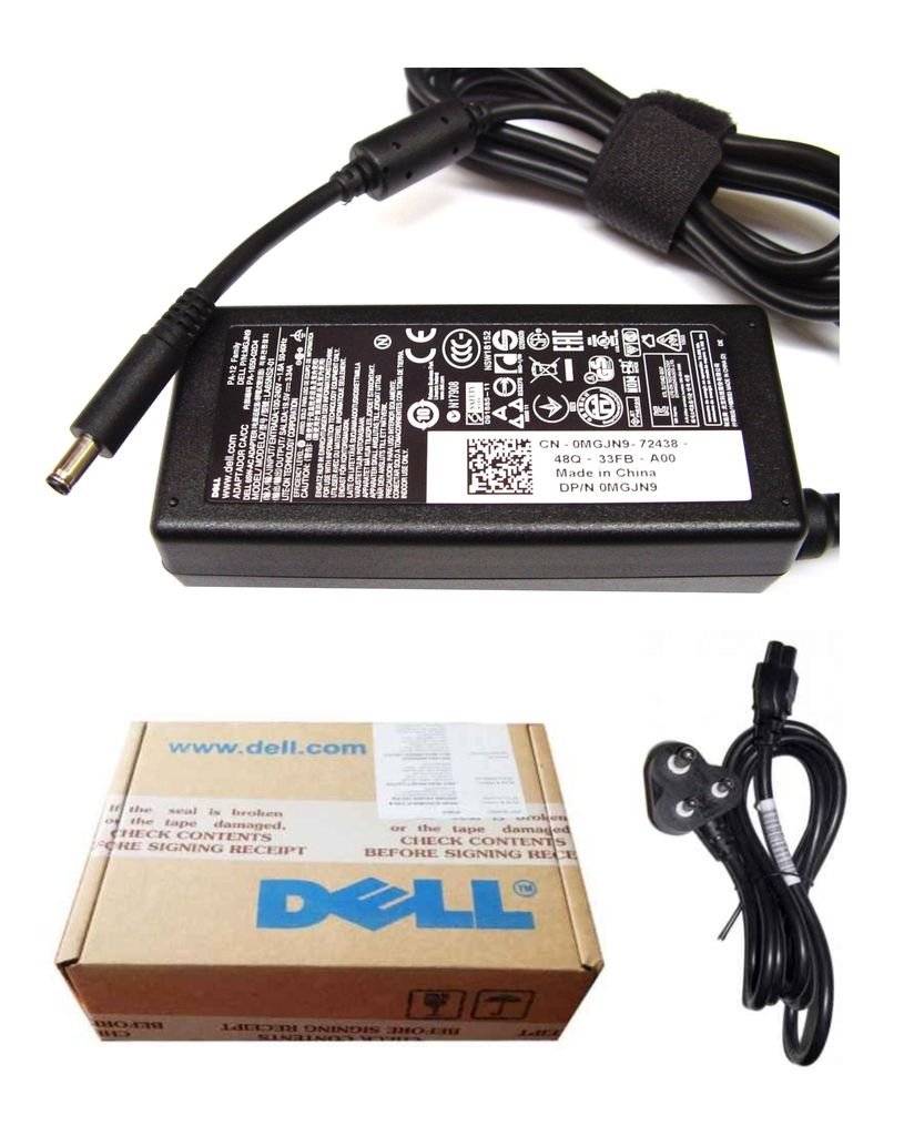 Dell 65W Genuine Original 19.5V 3.34Amp Laptop Adapter Charger & Power Cord For-- MPN: MGJN9