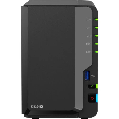 Synology DiskStation DS224+ 2-Bay Network Attached Storage Enclosure - Black - Image 3