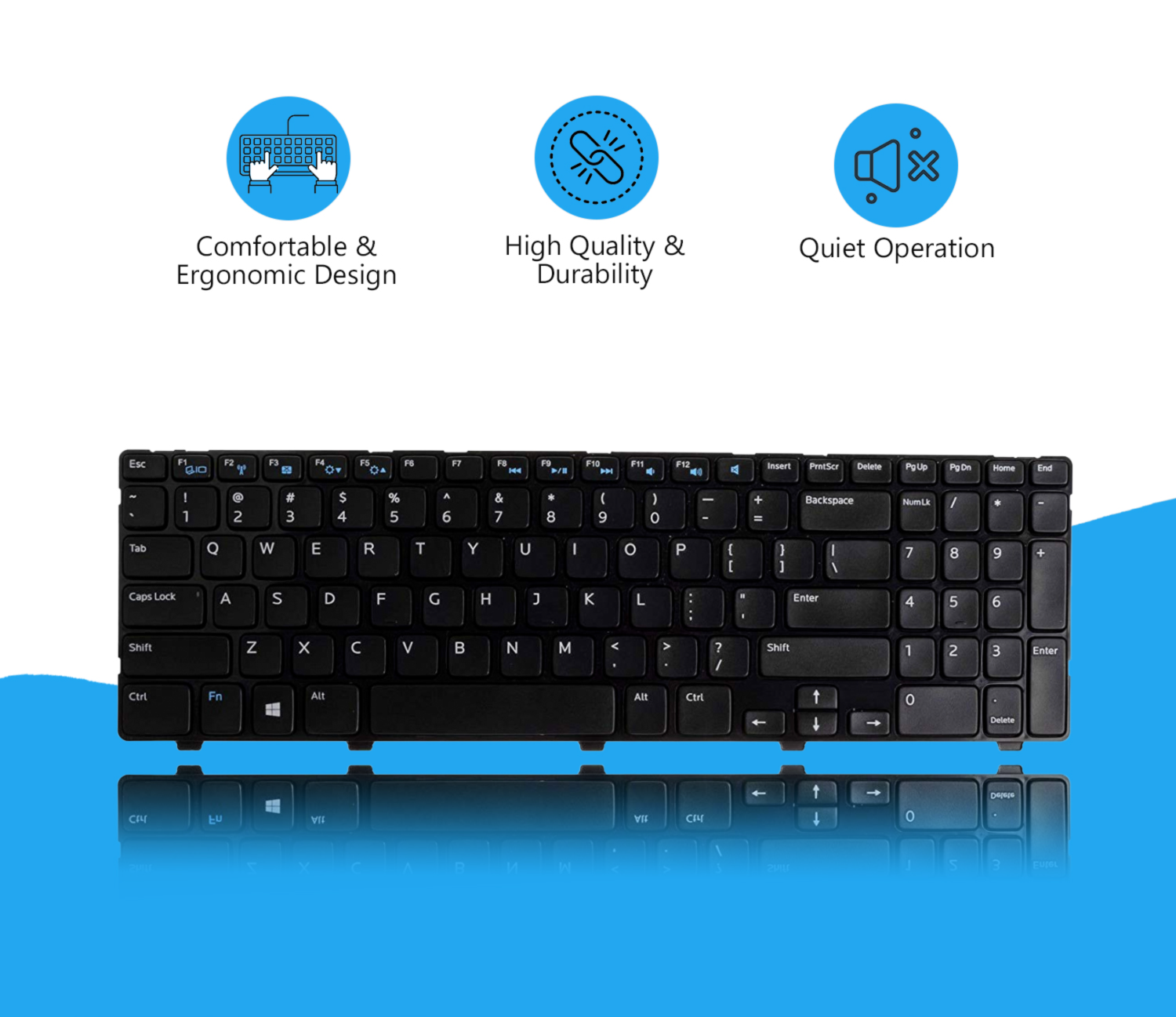 Dell Inspiron 15 3521 3537 15R 5521 5537 15R Latitude 3540 Vostro 2521 Series laptop keyboard - Image 2