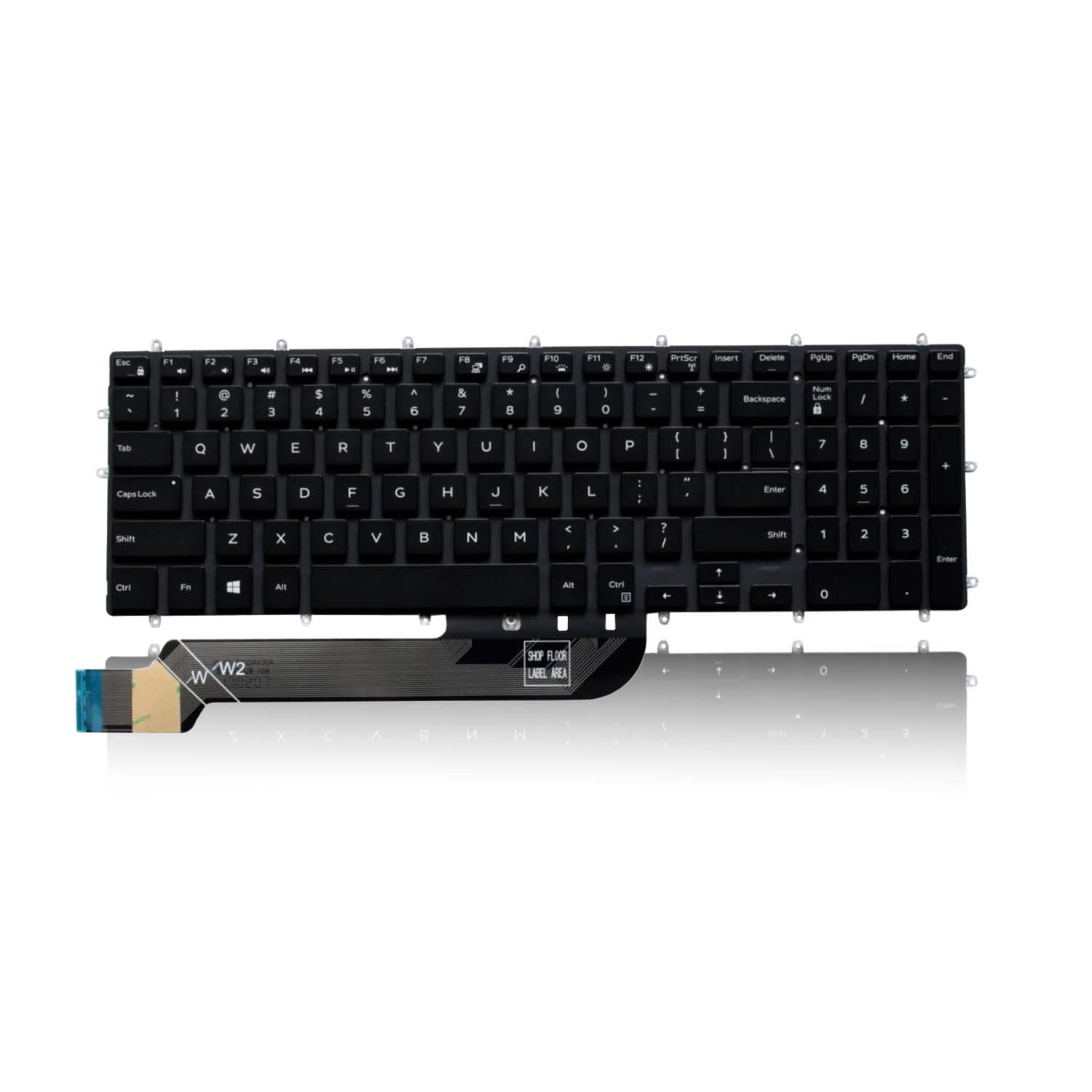 Replacement Keyboard for Dell Inspiron 3579 3583 3779 5565 5567 5570 5575 5587 7566 7567 7577 7588 5765 5767 5770 5775 7773 7778 7779 Laptop No Frame - Image 2