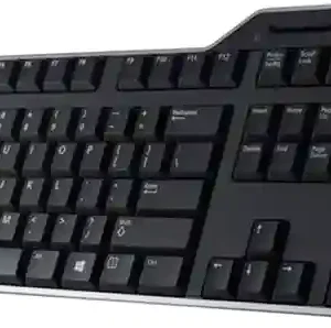 Dell KB813 Smartcard USB Wired Spill Resistance Keyboard with Palm Rest (International English) - Black