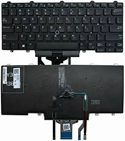 Replacement Backlit Keyboard with Point Stick for Dell Latitude 14 5000 (E5450) (E5470) 14 7000 (E7450) (E7470) Series PN: 0D19TR - Image 5