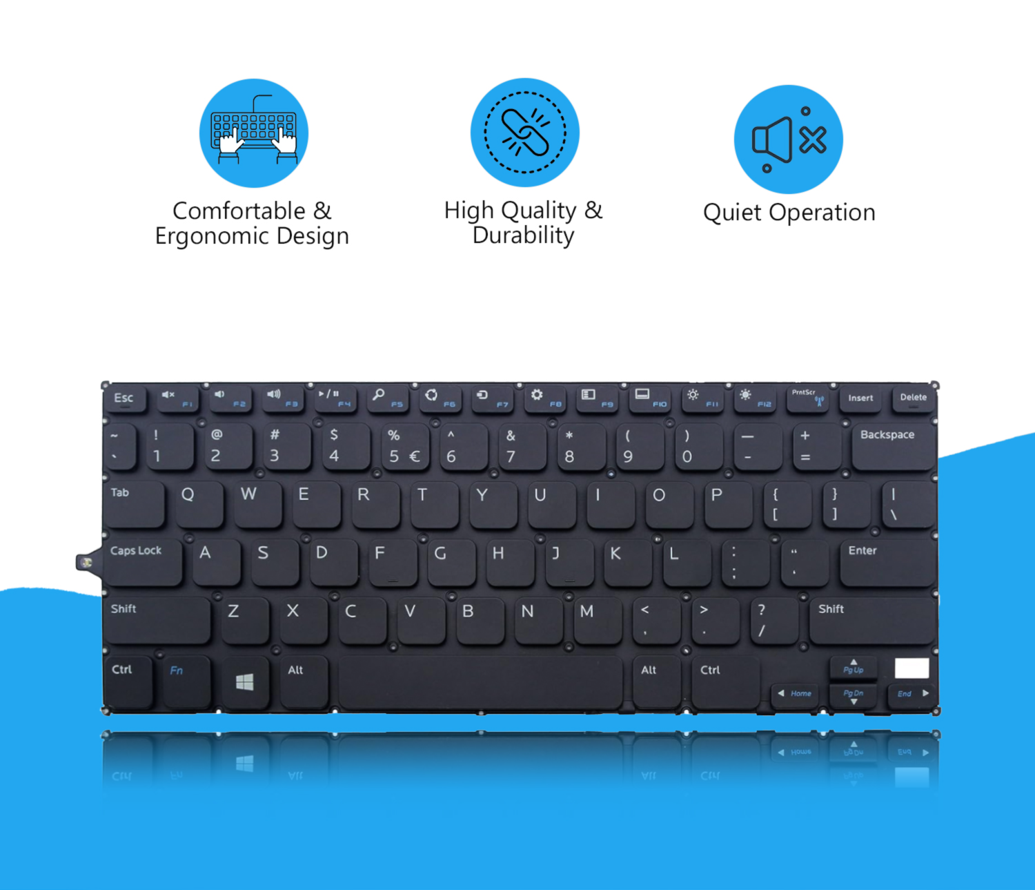 Keyboard for DELL INSPIRON 11 3000 3148 11 3147 11 3158 11 7130 Laptop - Image 2