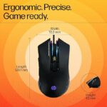 HP G360 RGB Backlighting USB Wired Gaming Mouse with 6 Programmable Buttons, Customizable 6200 DPI, Ergonomic Design, Non-Slip 3D Roller/ 3 Years Warranty (4QM92AA) - Image 2