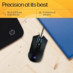 HP G360 RGB Backlighting USB Wired Gaming Mouse with 6 Programmable Buttons, Customizable 6200 DPI, Ergonomic Design, Non-Slip 3D Roller/ 3 Years Warranty (4QM92AA) - Image 5