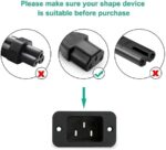 WMart New 1.5M Power Cable, Plug IEC Computer Mains Power Cable Cord for Desktop 3 pin Power Cable for PC, Power Cable for Monitor SMPS and Printer, Power Supply, TV - Image 5