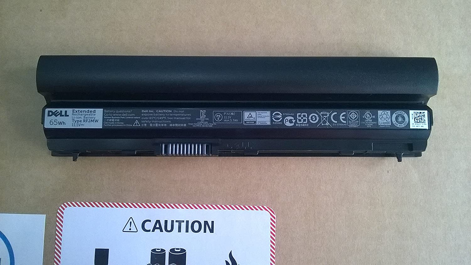 Dell Battery for Latitude E6320 Laptop 312-1239 Wj383 K4Cp5-- MPN: RFJMW/E6320
