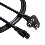 Laptop Power Cable Cord (1 Meter) - 3 Pin Indian Plug