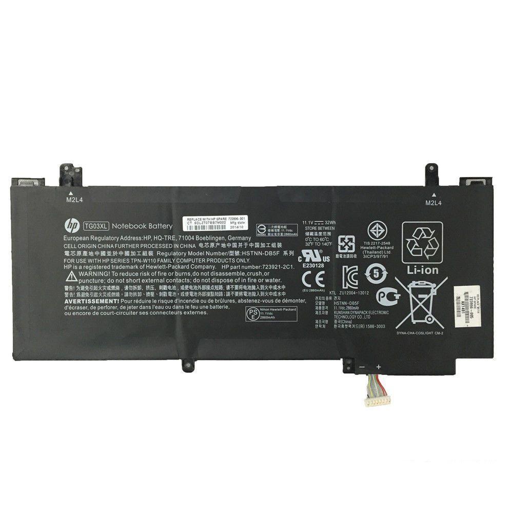 HP original HP TG03XL 723996-001 NSTNN-DB5F Compatible with Notebook HP Split X2 13-g 13.3" 11.1V 32Wh Laptop Battery
