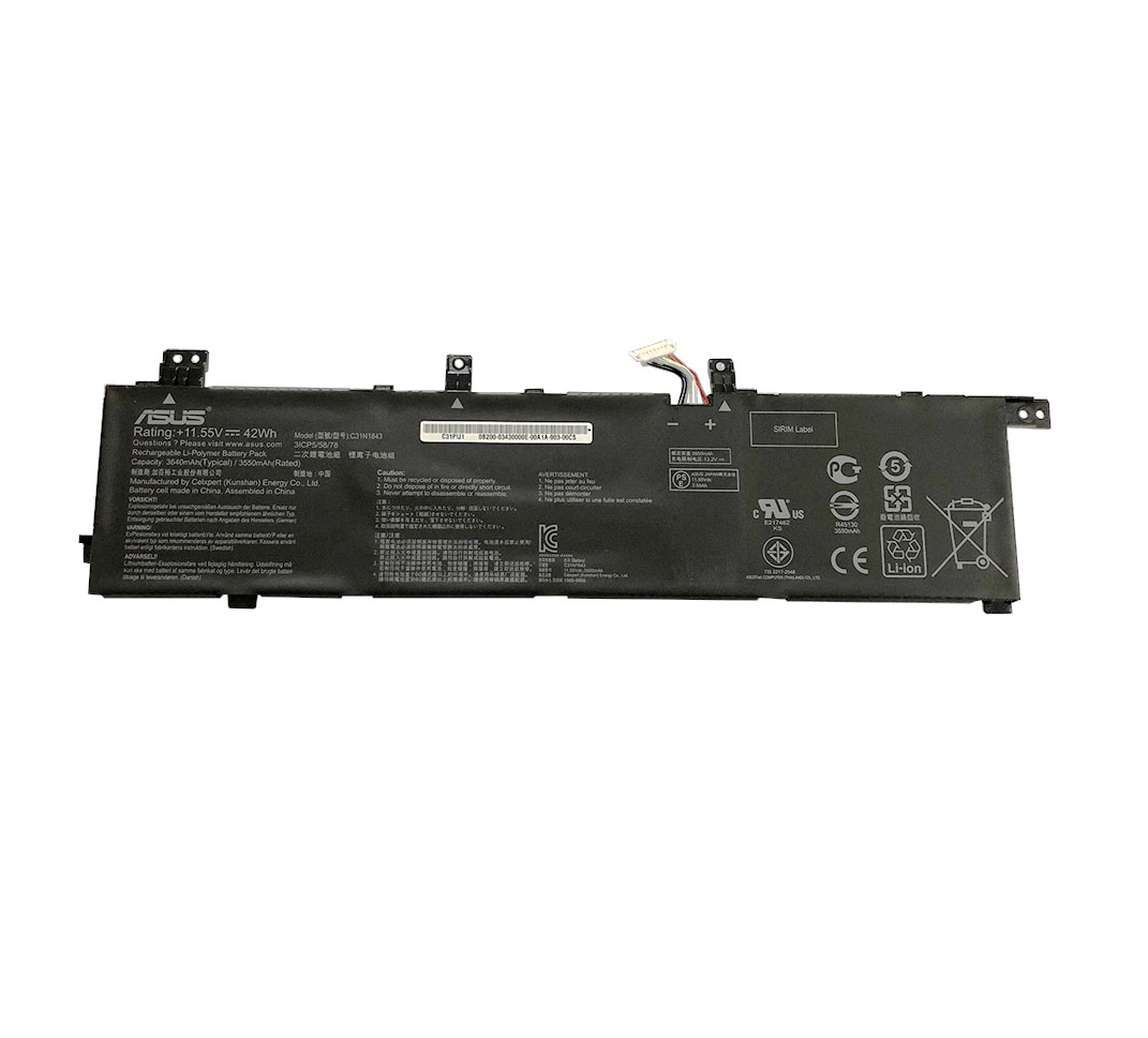 1-9.png ASUS C31N1843 Battery For VivoBook S14 S432FA,S432FL,VivoBook S15 S532 Series,S532FAS532FL,VivoBook X432FA,X432FL,X532FA,X532FL 4 Cell Laptop Battery - Image 1