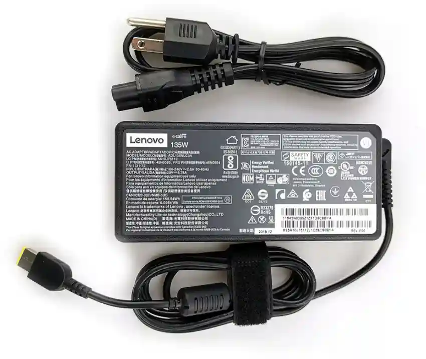 135w-laptop-charger-for-lenovo-thinkpad-p50-model-adl135ndc3a-original.webp Lenovo 888015030 135W Laptop Adapter/Charger with Power Cord for Select Models of Lenovo (Slim Tip Rectangular pin)-- MPN: Lenovo 135W USB - Image 1
