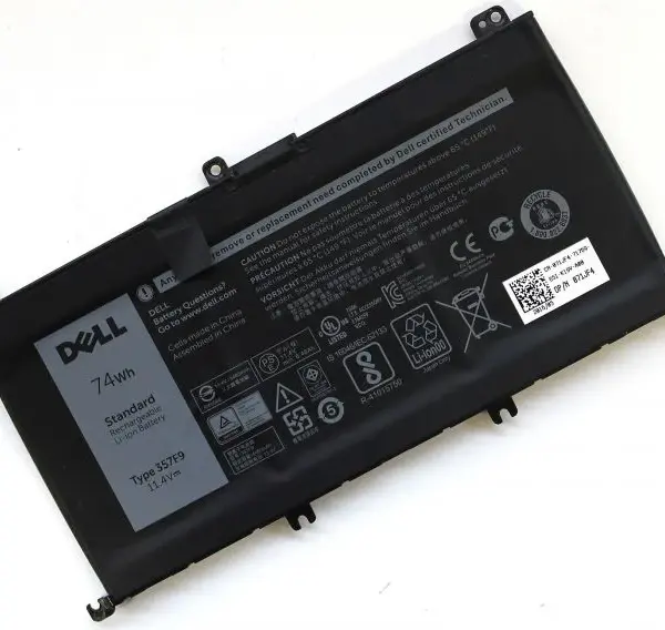 Original Dell Inspiron 15 7559 7000 INS15PD-1548B INS15PD-1748B INS15PD-1848B 357F9 11.4V 74Wh Laptop Battery - MPN : 357F9 ; 1 year battery