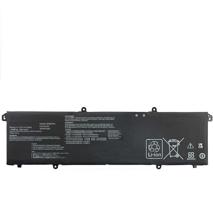 51Qi2WzDlbL._SX679_.jpg C31N2105 Laptop Battery Replacement for Asus Vivobook M3402QA K3402ZA M3402RA M5402RA K3502Z S5600F S4600F Series Notebook 0B200-04140000 11.61V 70Wh 5895mAh : 1 year warranty - Image 1