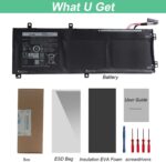 OUSIDE RRCGW 56 Wh 11.4 V Battery for Dell XPS 15 9550, Precision 5510 | Replaces 62 MJV - Image 3