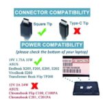 Asus - 19V 1.75A 33W Charger for Asus Eeebook X205T X205TA 01A001-0342100 ADP-33W Laptop Power Adapter (Power Cord Included)-- MPN: ASUS 33W M-plug - Image 2