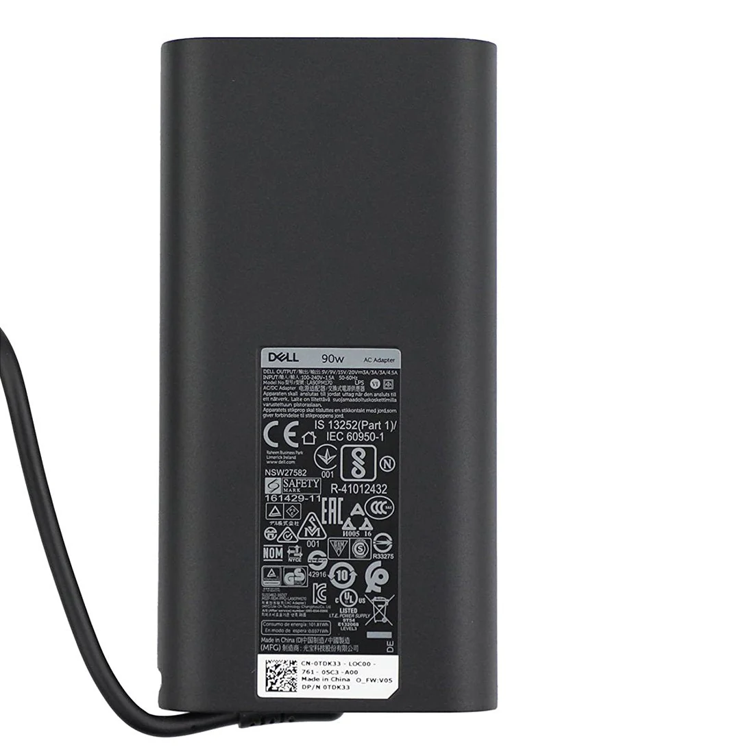 Dell_Original_90W_USB_Type_C_TDK33_Laptop_Adapter_From_TPSTech_02_ba98a8a9-227d-482f-b96f-99429d3f89eb.webp 90W USB C Laptop Charger for Dell Latitude Precision Type C Charger Dell XPS 15 13 12 Latitude 5420 Chromebook 3100 LA90PM170 DA90PM170 DA65NM170 AC Adapter Power Cord Replacement - Image 1