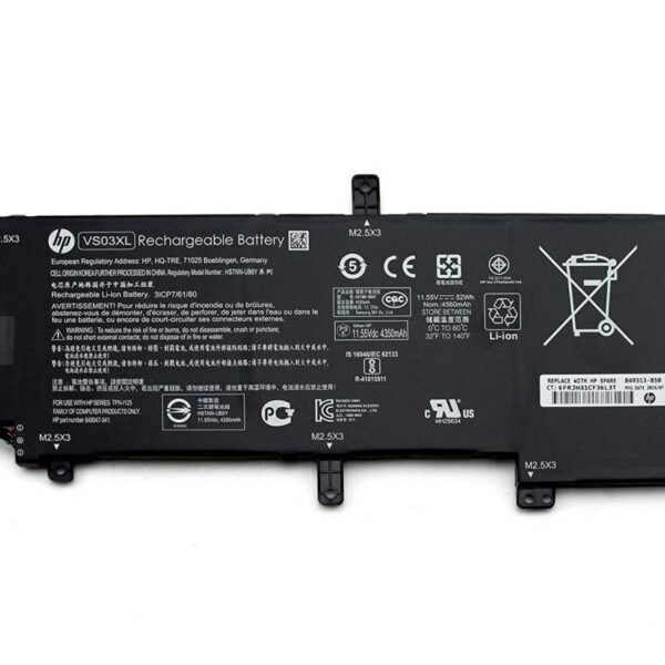 Original Battery For 11.55V 52wh VS03XL Laptop Battery For 15-AS 15-AS014WM 849047-541